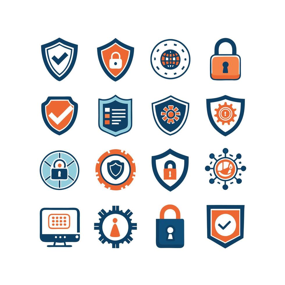 Security Icon Set Collection Illustration vector