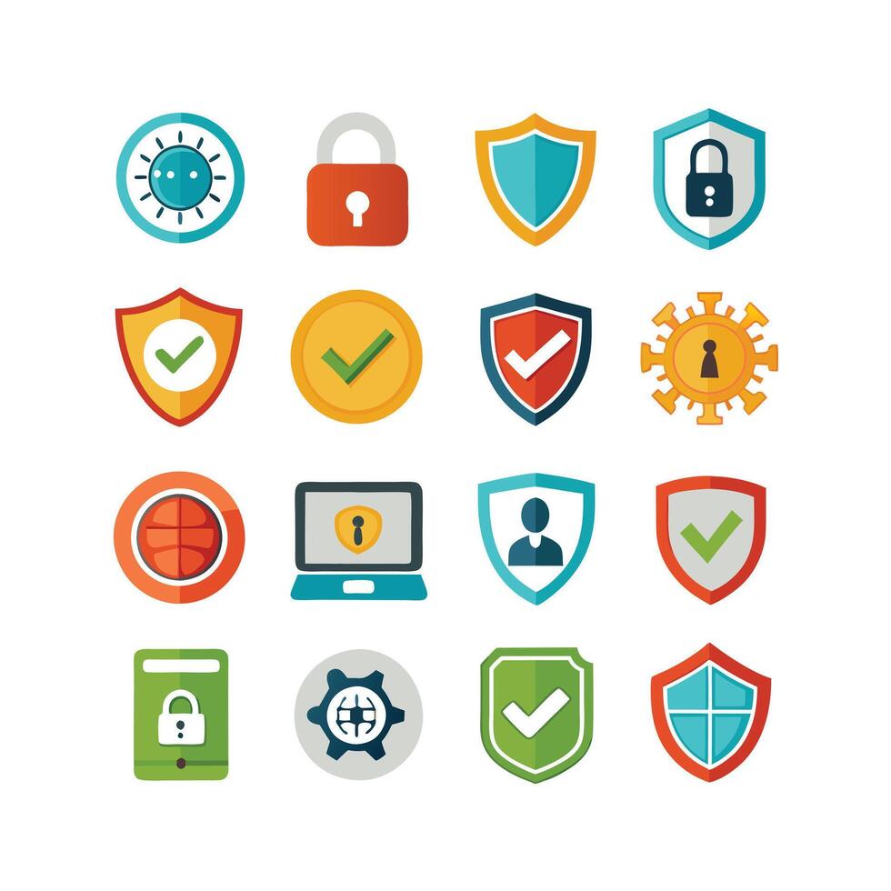Security Icon Set Collection Illustration vector