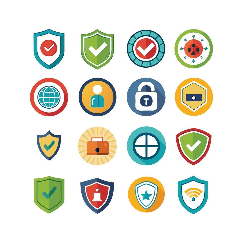 Security Icon Set Collection Illustration vector
