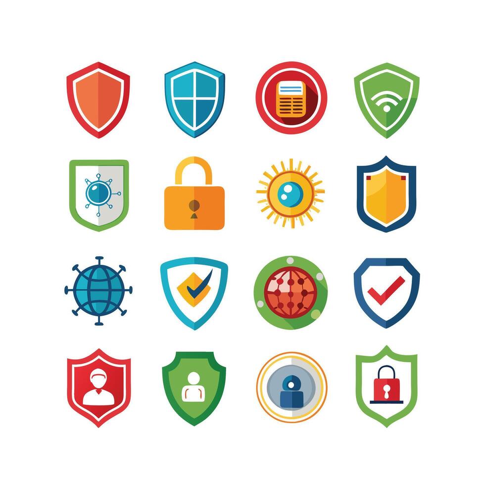 Security Icon Set Collection Illustration vector
