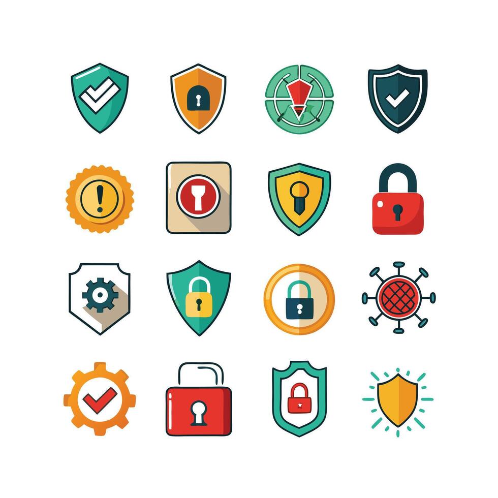 Security Icon Set Collection Illustration vector