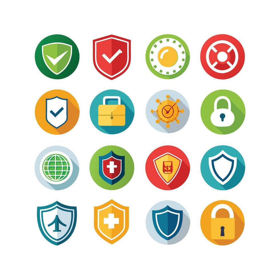 Security Icon Set Collection Illustration vector
