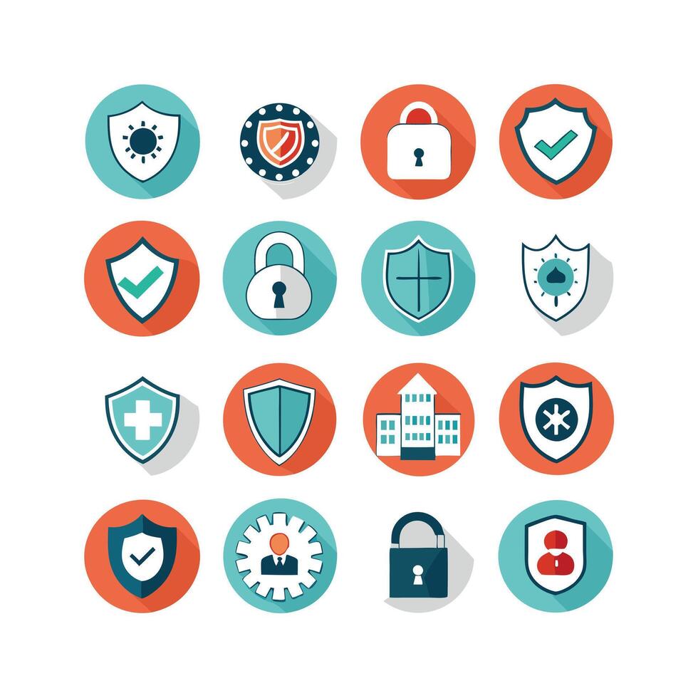 Security Icon Set Collection Illustration vector