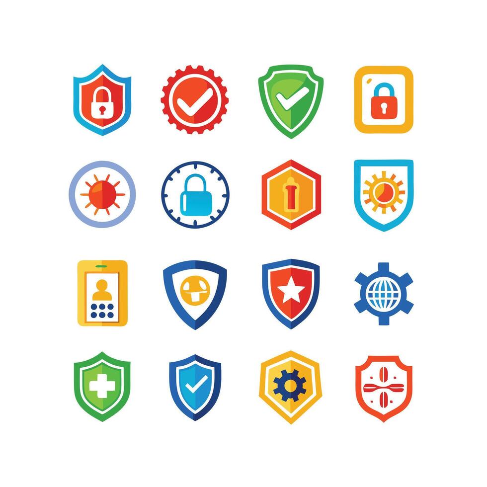Security Icon Set Collection Illustration vector
