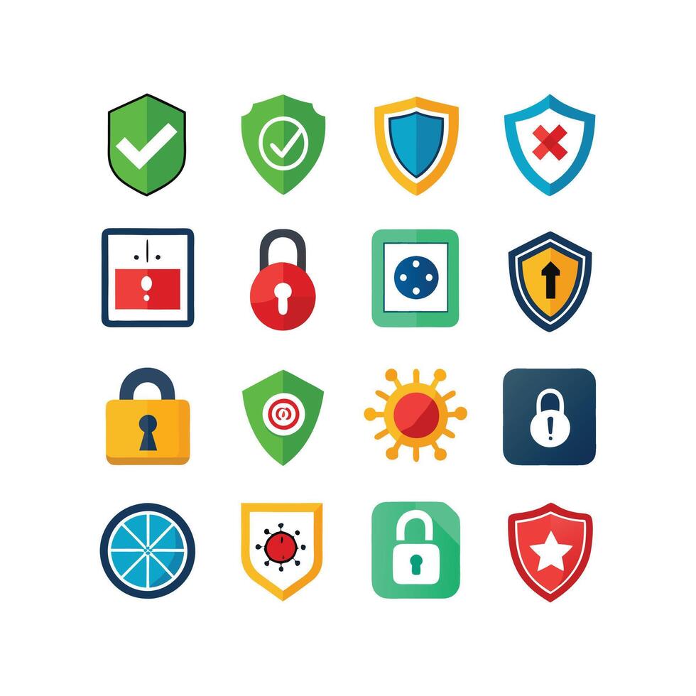 Security Icon Set Collection Illustration vector