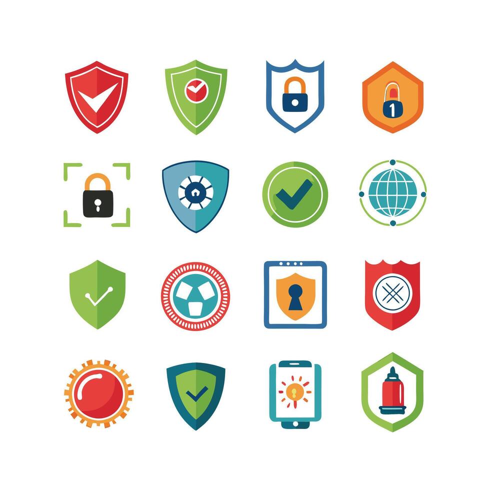 Security Icon Set Collection Illustration vector