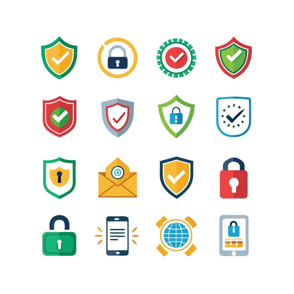 Security Icon Set Collection Illustration vector