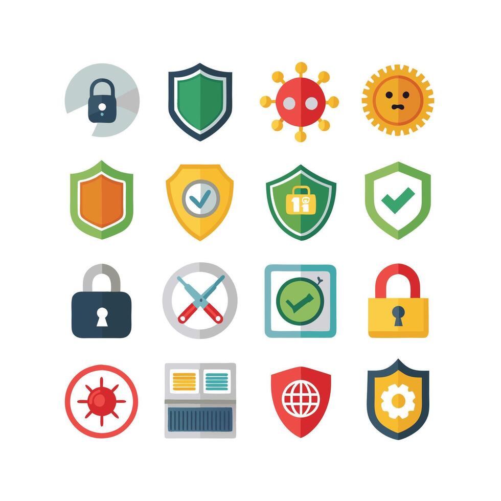 Security Icon Set Collection Illustration vector