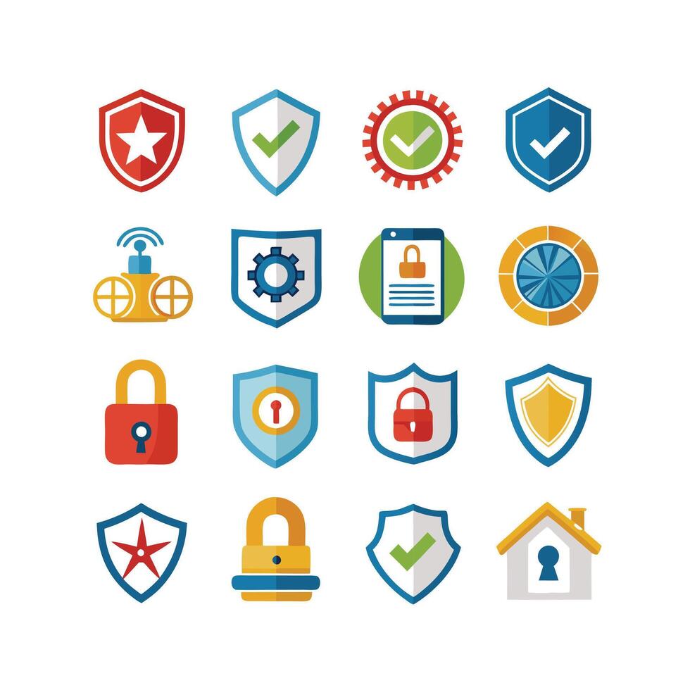Security Icon Set Collection Illustration vector