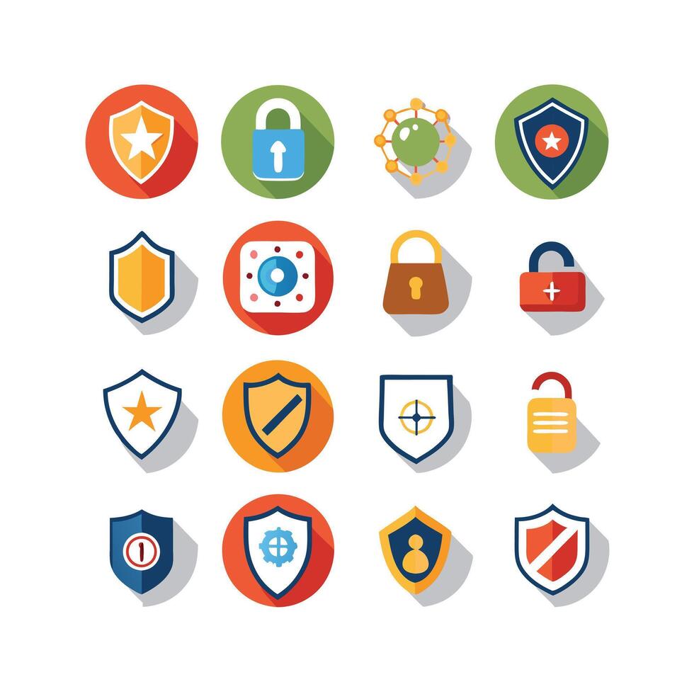 Security Icon Set Collection Illustration vector