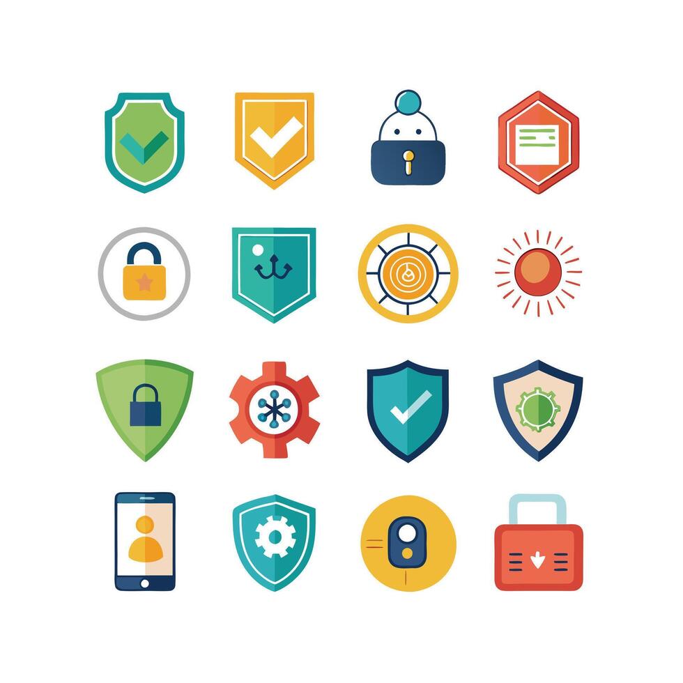Security Icon Set Collection Illustration vector