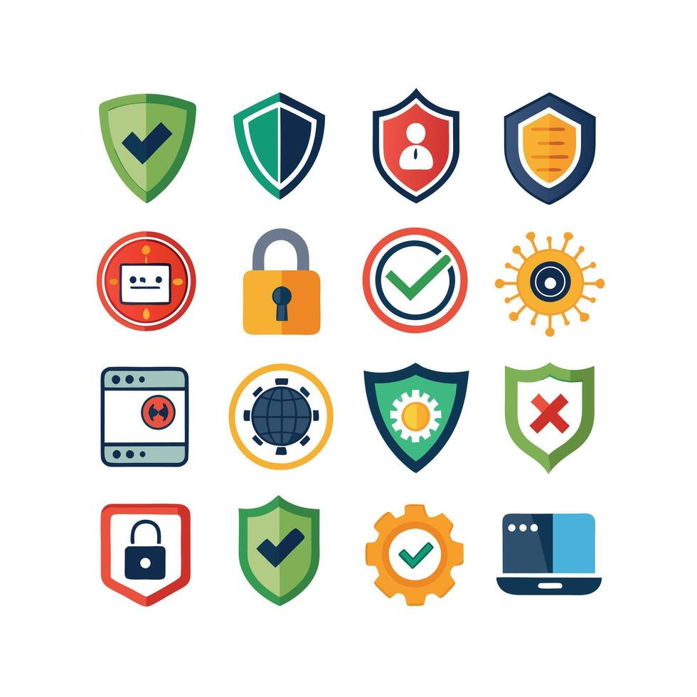 Security Icon Set Collection Illustration vector