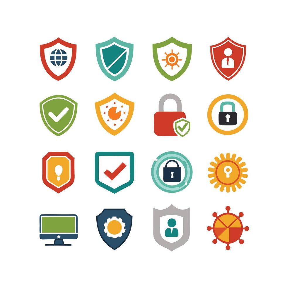 Security Icon Set Collection Illustration vector