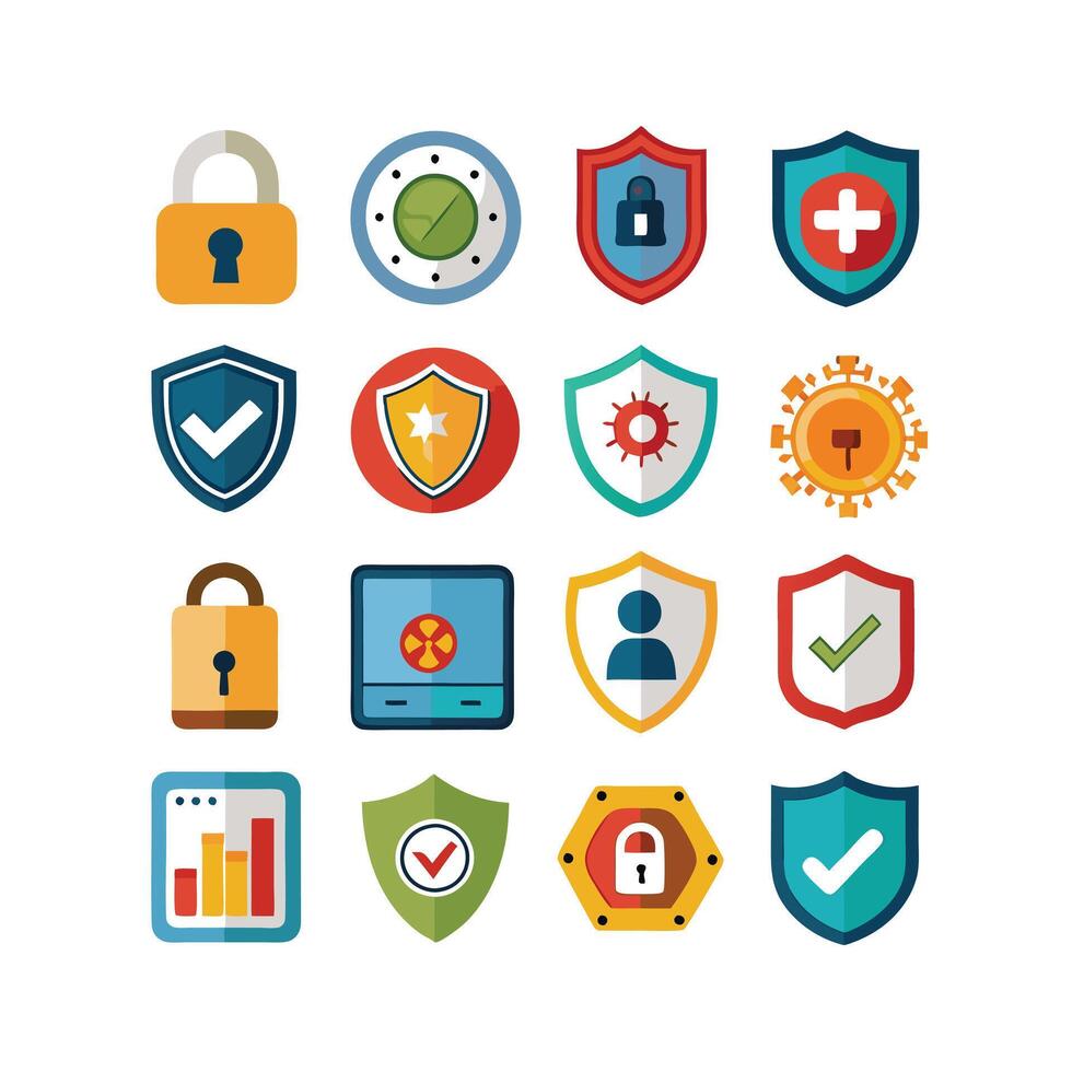 Security Icon Set Collection Illustration vector