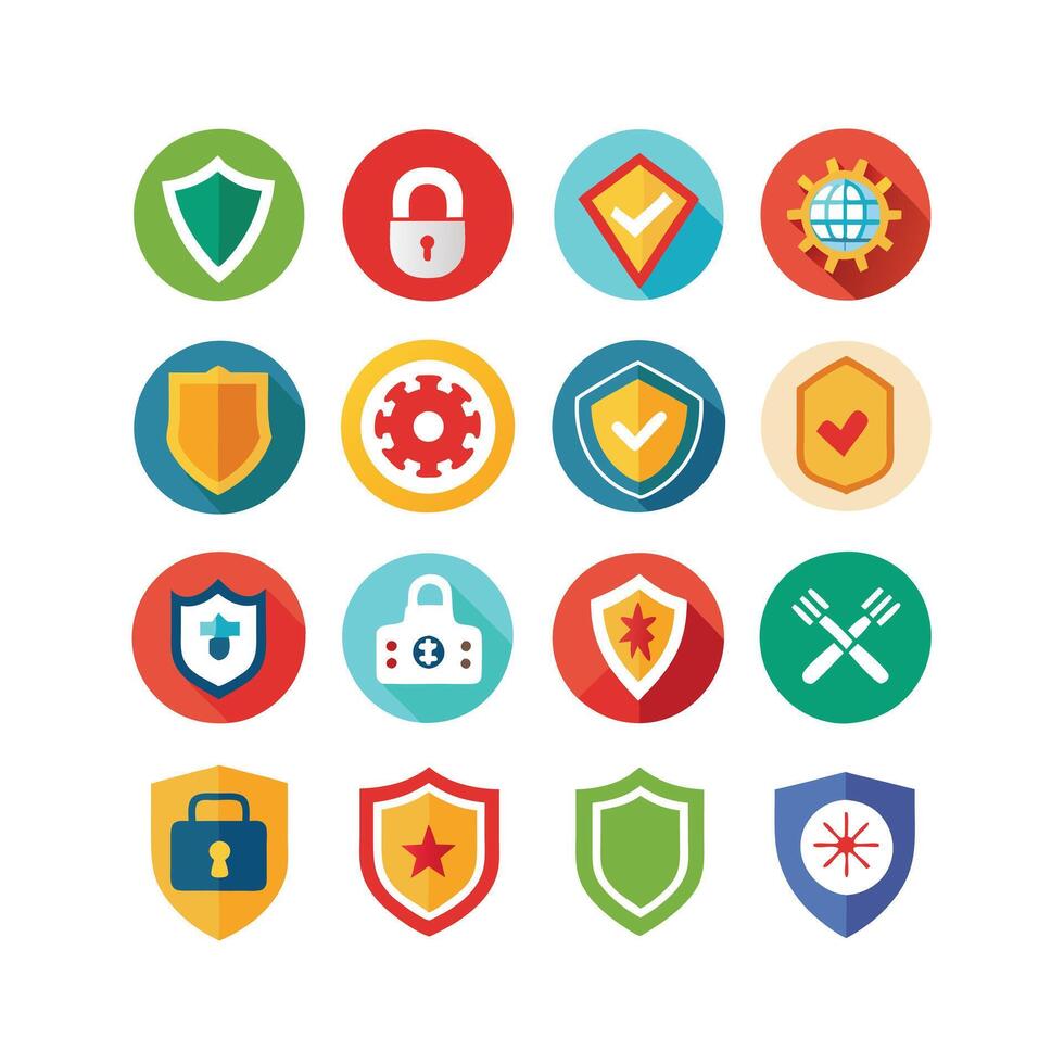 Security Icon Set Collection Illustration vector
