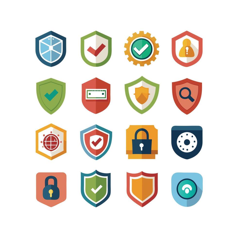 Security Icon Set Collection Illustration vector