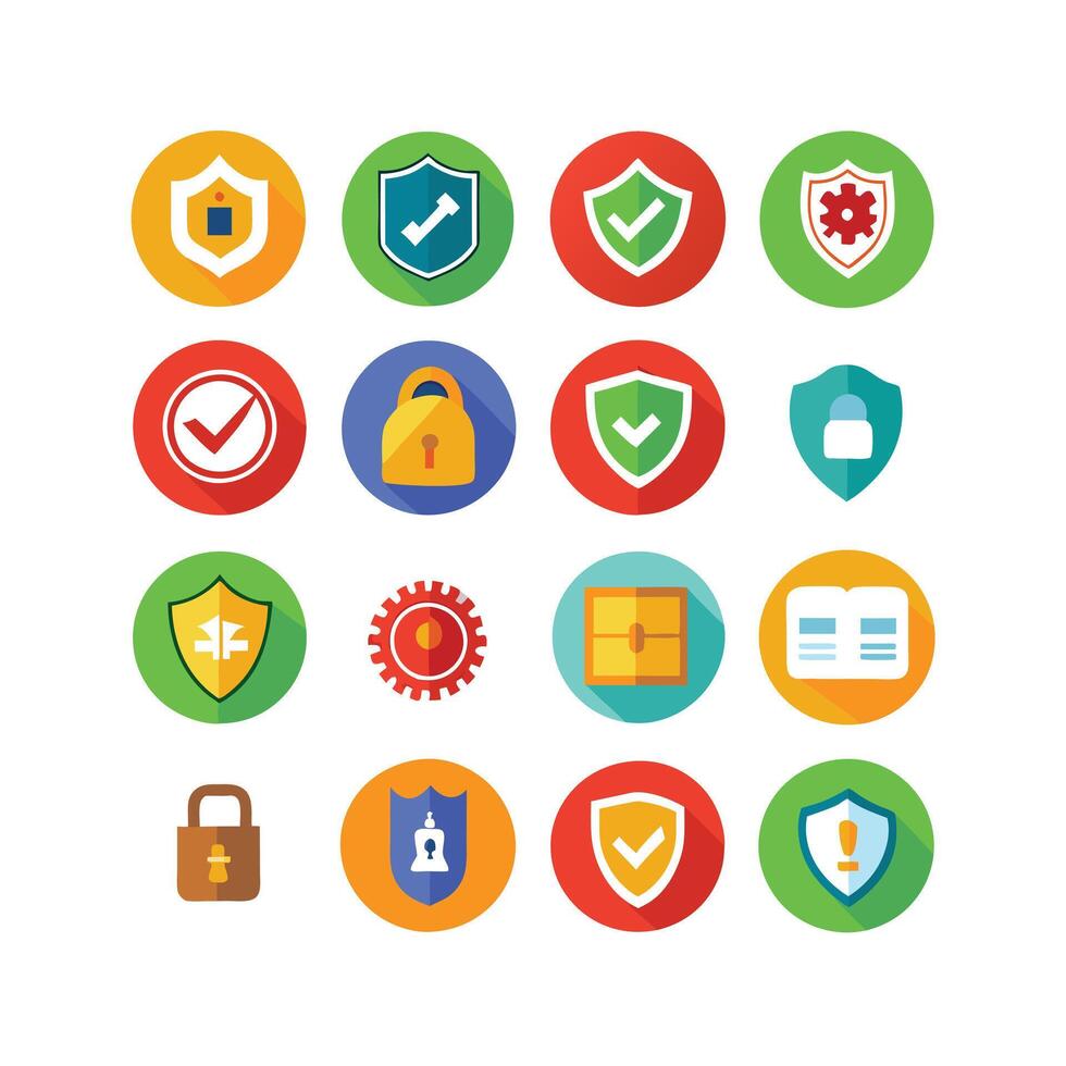Security Icon Set Collection Illustration vector