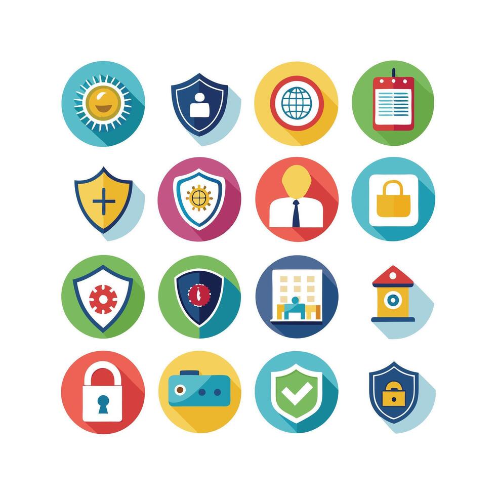 Security Icon Set Collection Illustration vector