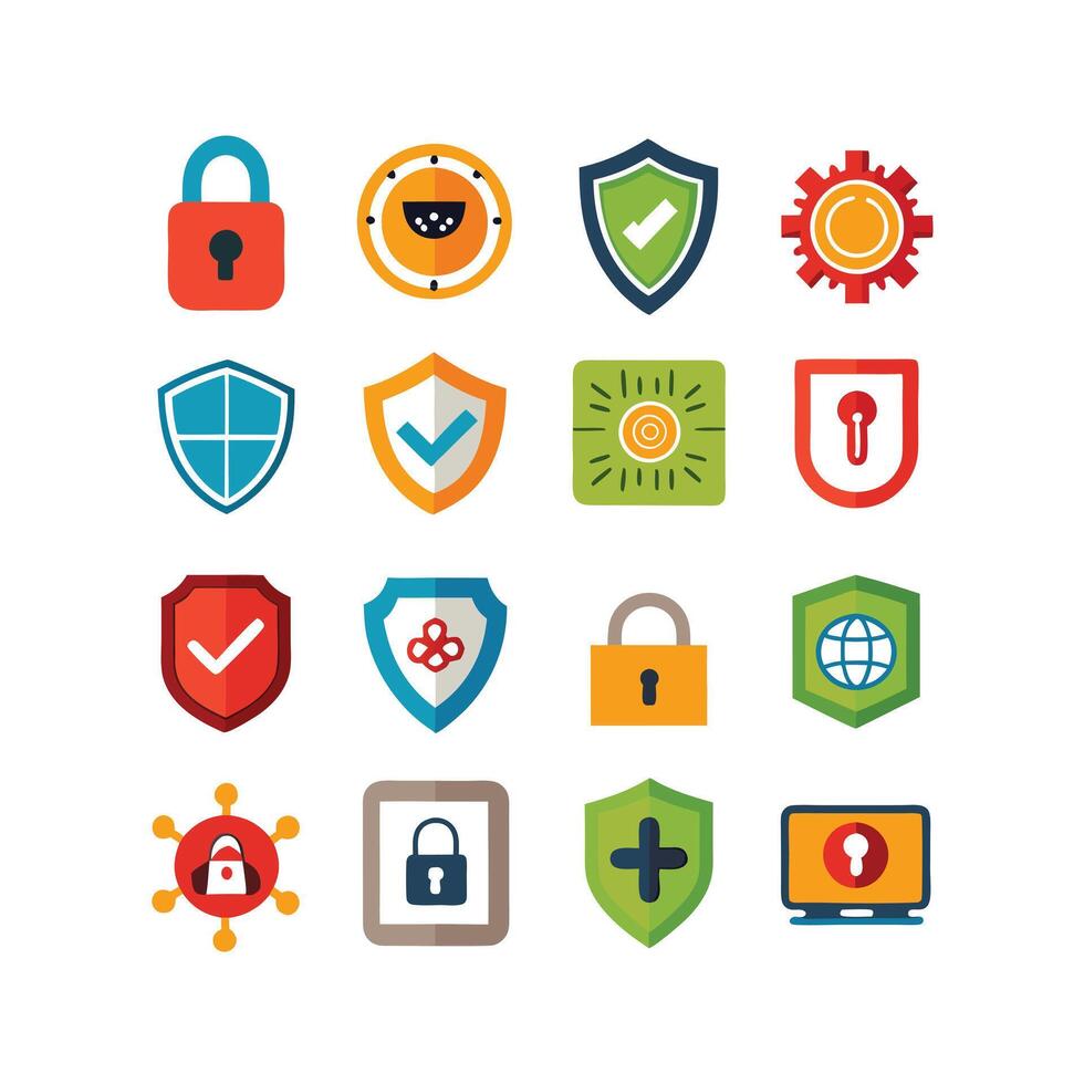 Security Icon Set Collection Illustration vector