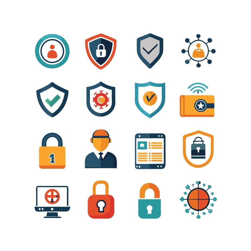 Security Icon Set Collection Illustration vector