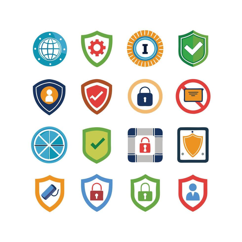 Security Icon Set Collection Illustration vector