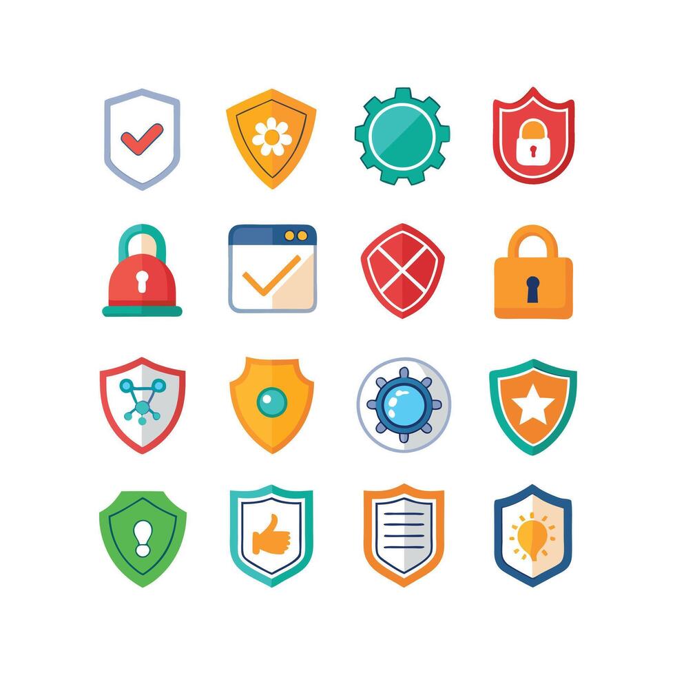Security Icon Set Collection Illustration vector