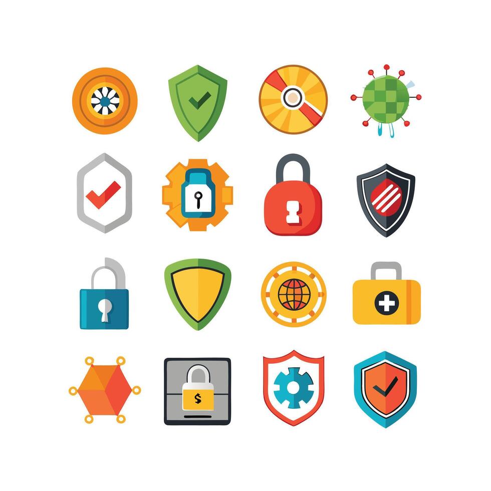 Security Icon Set Collection Illustration vector