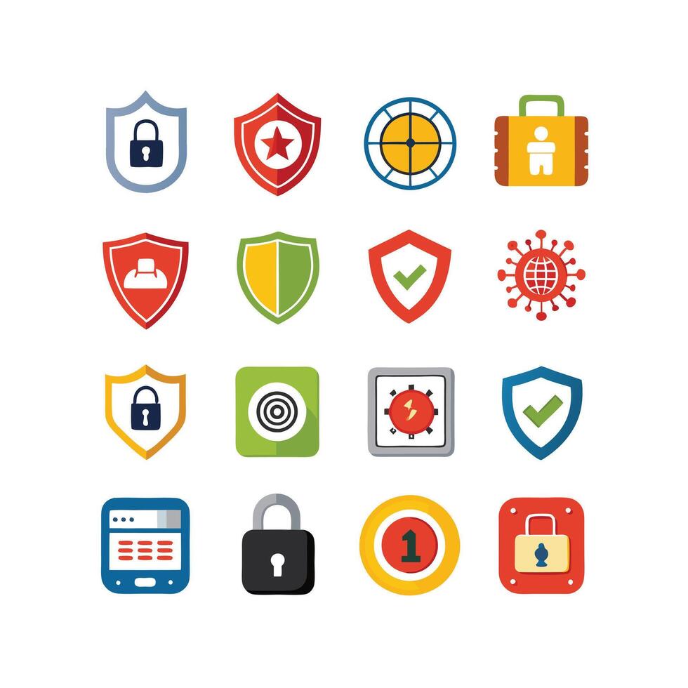Security Icon Set Collection Illustration vector