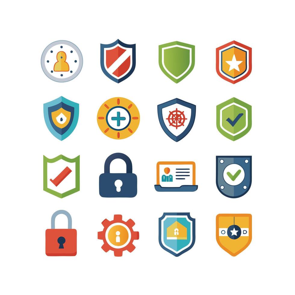 Security Icon Set Collection Illustration vector