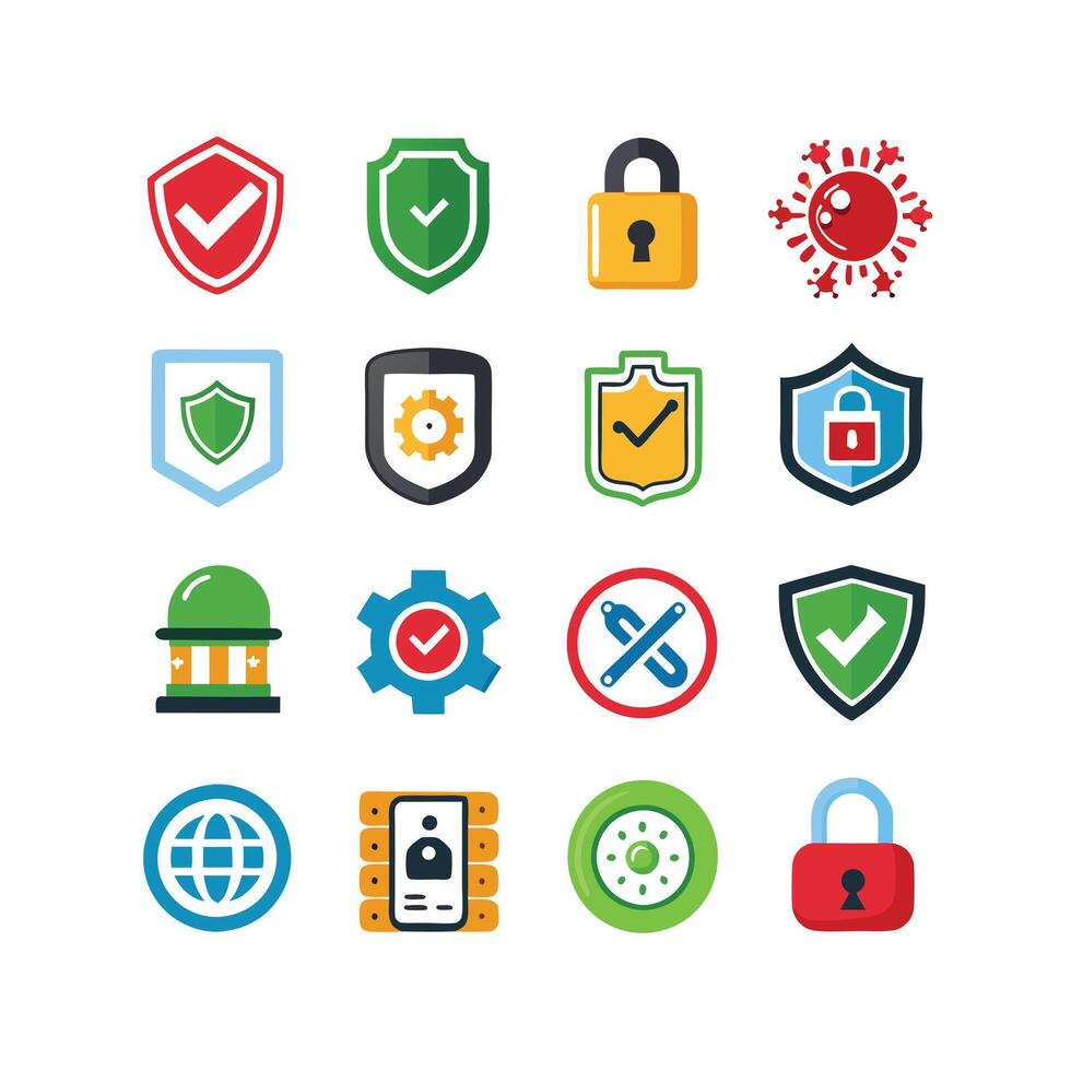 Security Icon Set Collection Illustration vector