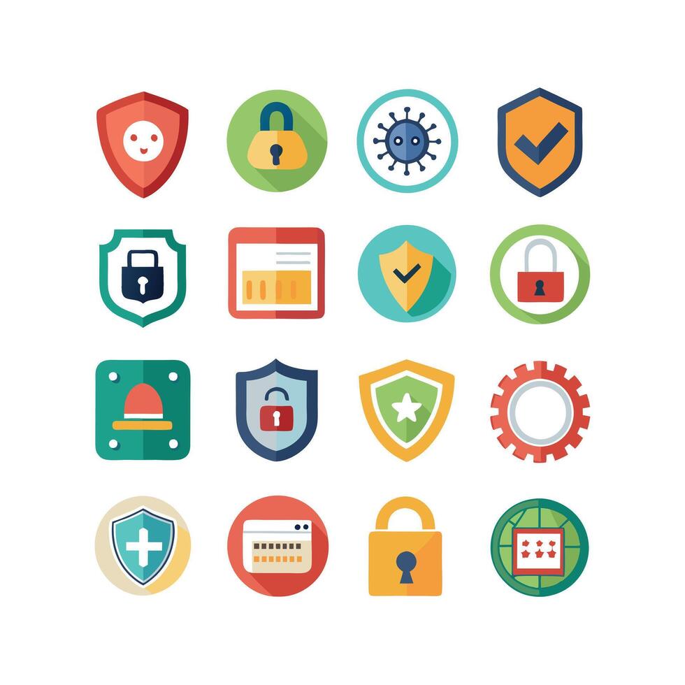 Security Icon Set Collection Illustration vector