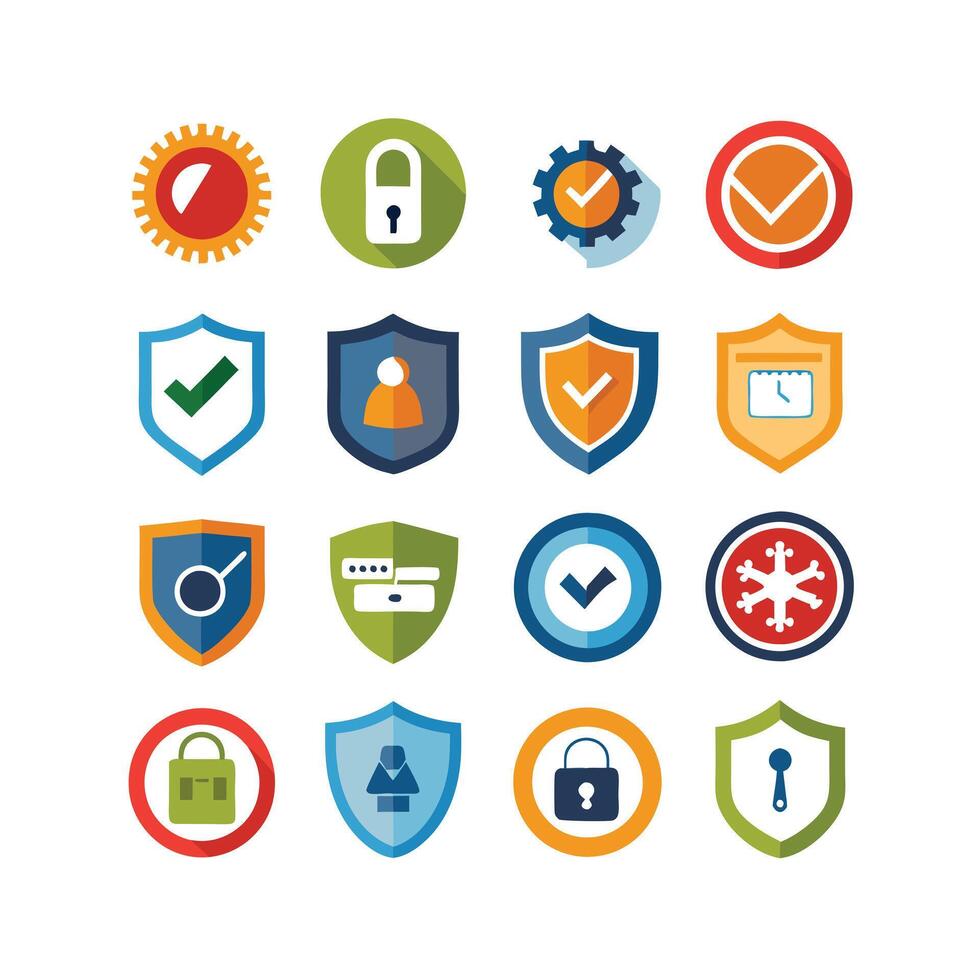 Security Icon Set Collection Illustration vector