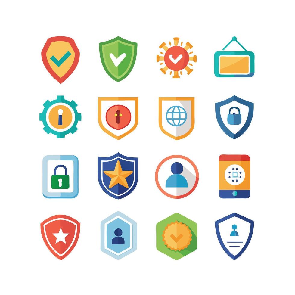 Security Icon Set Collection Illustration vector
