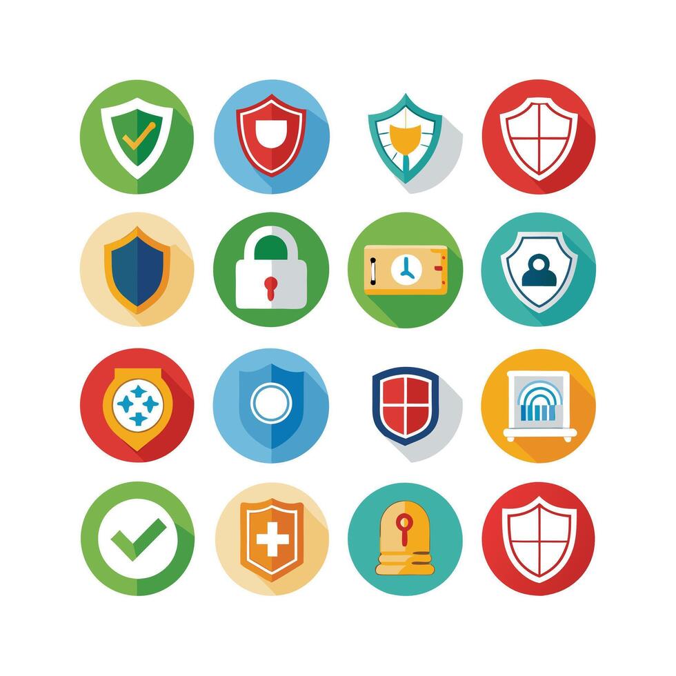 Security Icon Set Collection Illustration vector
