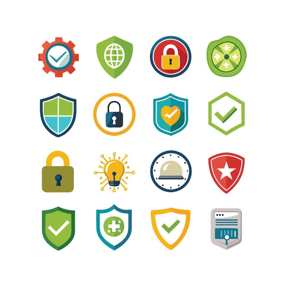 Security Icon Set Collection Illustration vector
