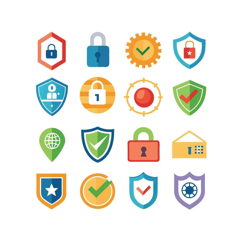 Security Icon Set Collection Illustration vector