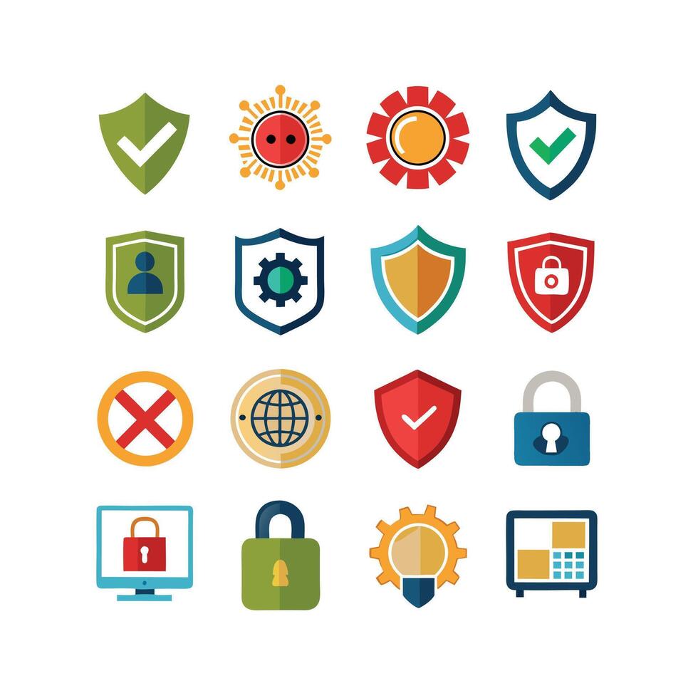Security Icon Set Collection Illustration vector