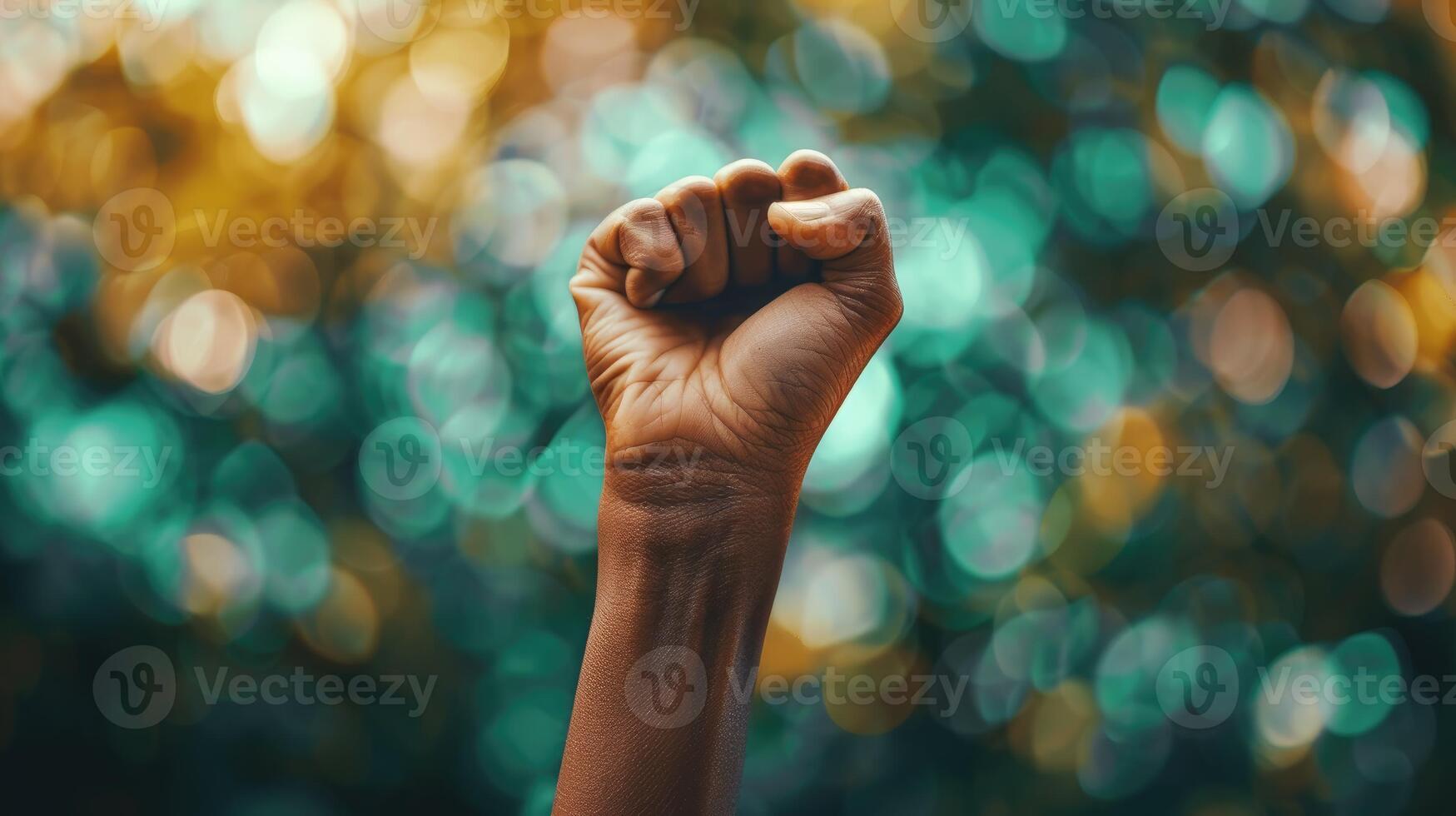 Strength and Unity A Vibrant Protest Against Blurred Divisions photo