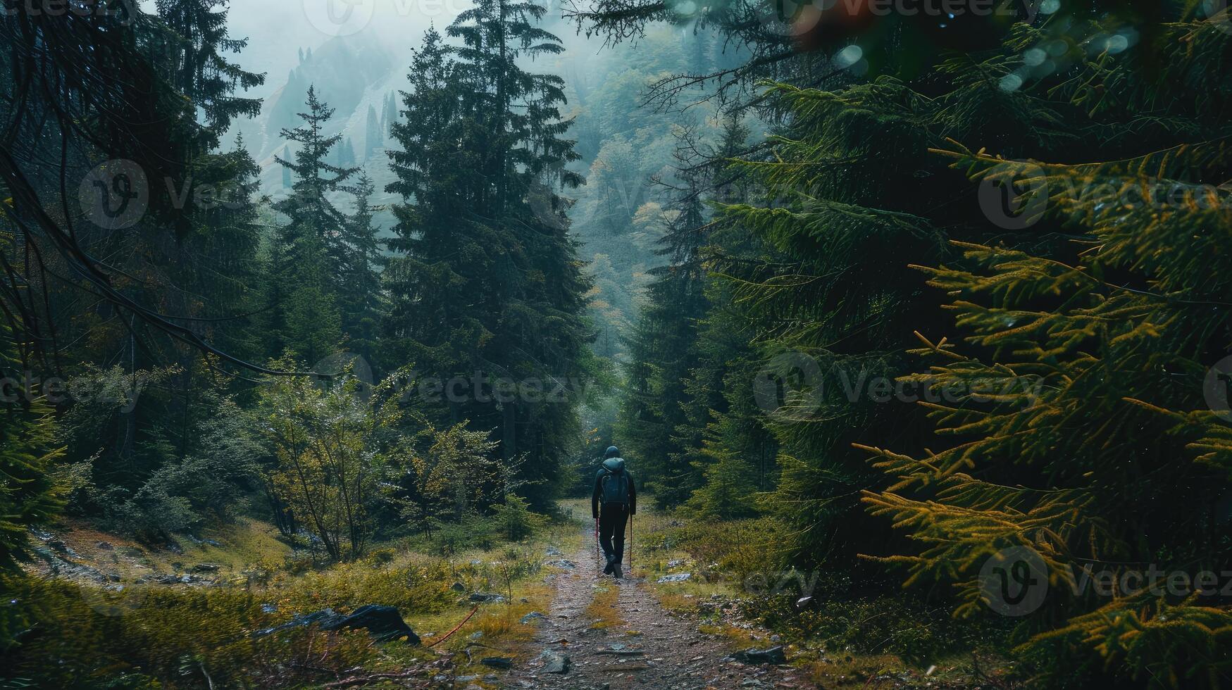 Journey Through the Enchanted Pine Forest Trail photo