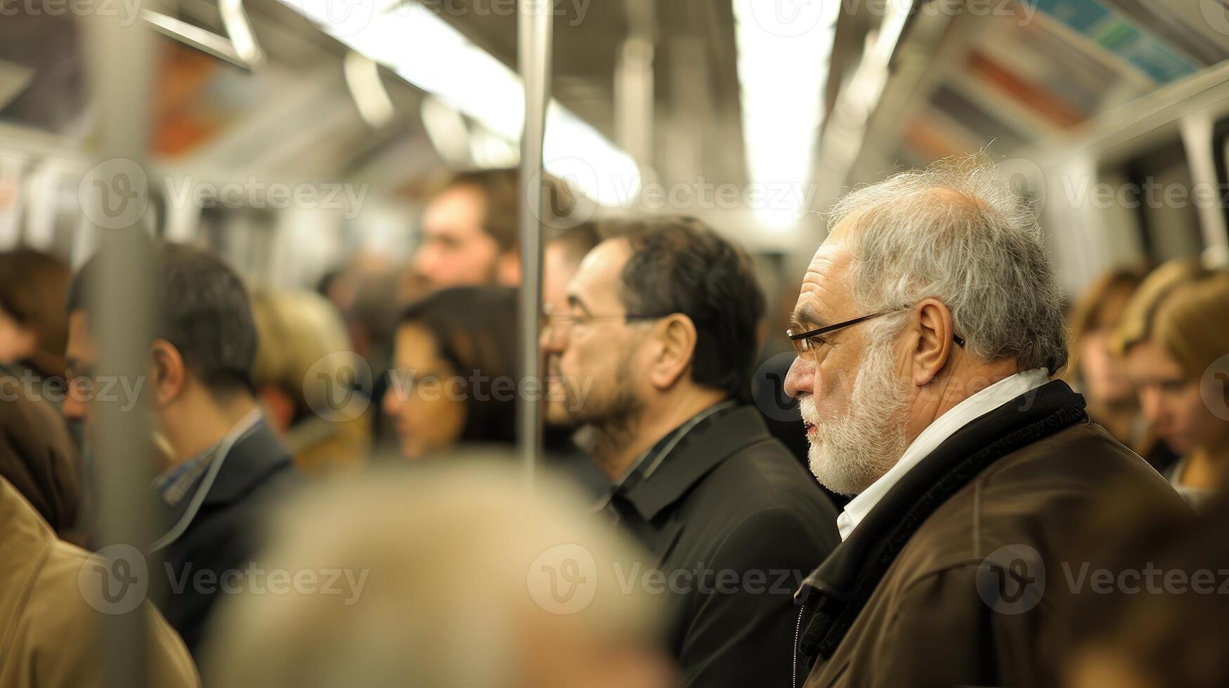 Minds Lost in Twilight A Subway Commute Journey photo