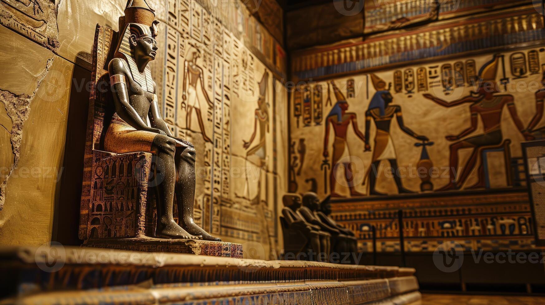 Exploring the Magnificent Ancient Egyptian Art and Hieroglyphs photo