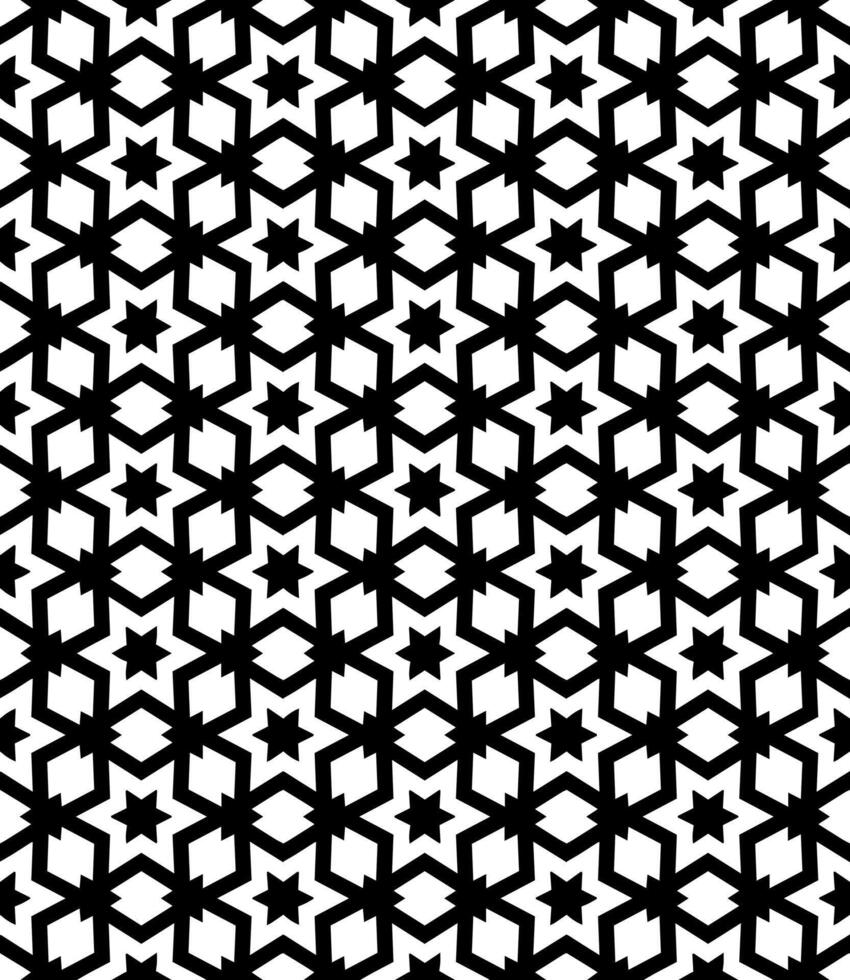 Black and white seamless abstract pattern. Background and backdrop. Grayscale ornamental design. vector