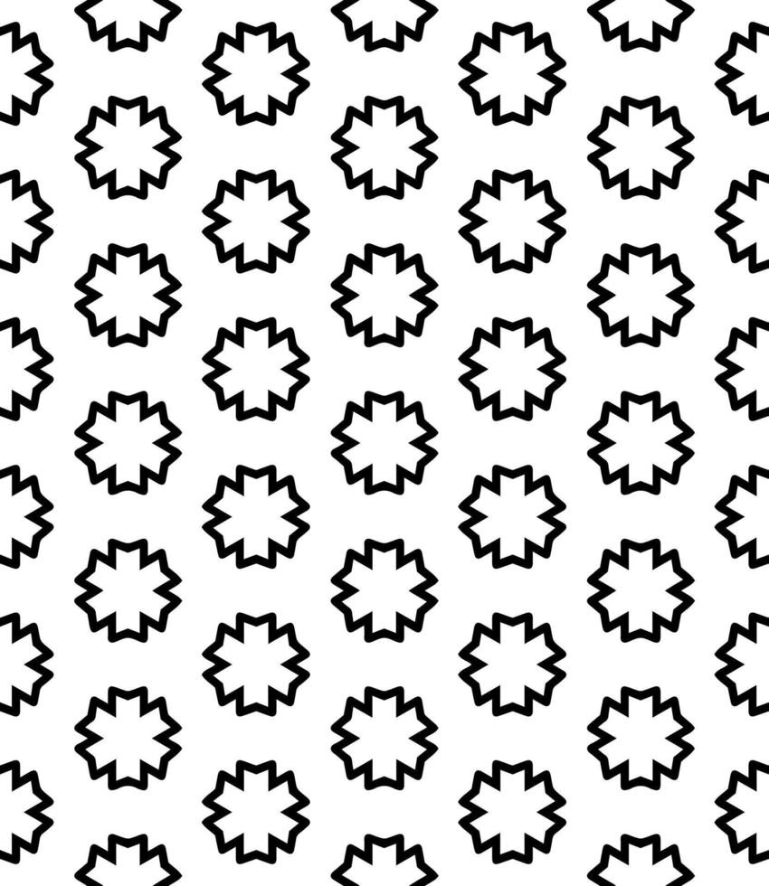 Black and white seamless abstract pattern. Background and backdrop. Grayscale ornamental design. vector