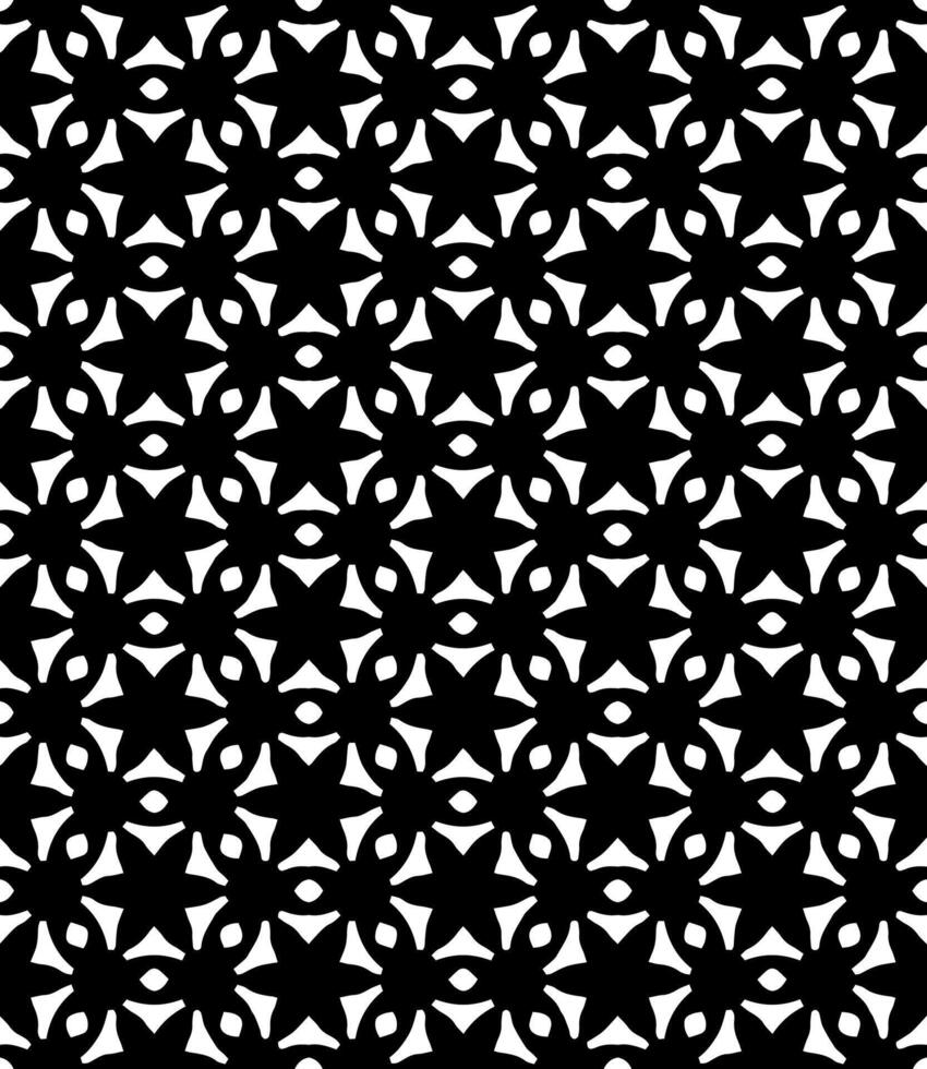 Black and white seamless abstract pattern. Background and backdrop. Grayscale ornamental design. vector