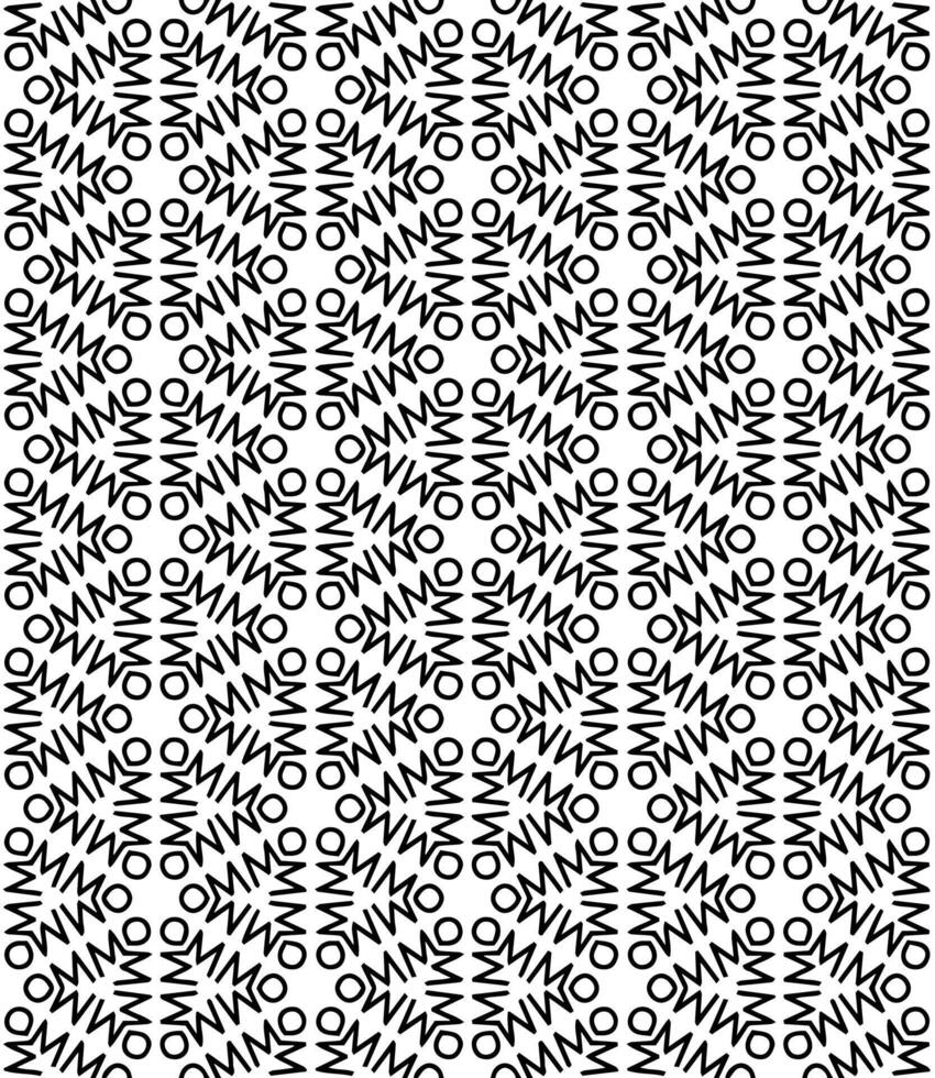 Black and white seamless abstract pattern. Background and backdrop. Grayscale ornamental design. vector