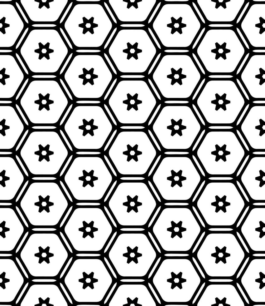 Black and white seamless abstract pattern. Background and backdrop. Grayscale ornamental design. vector
