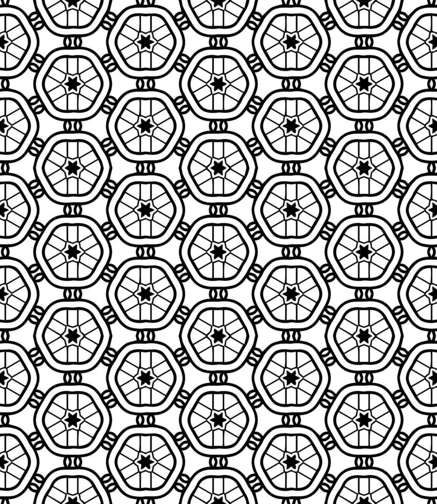 Black and white seamless abstract pattern. Background and backdrop. Grayscale ornamental design. vector