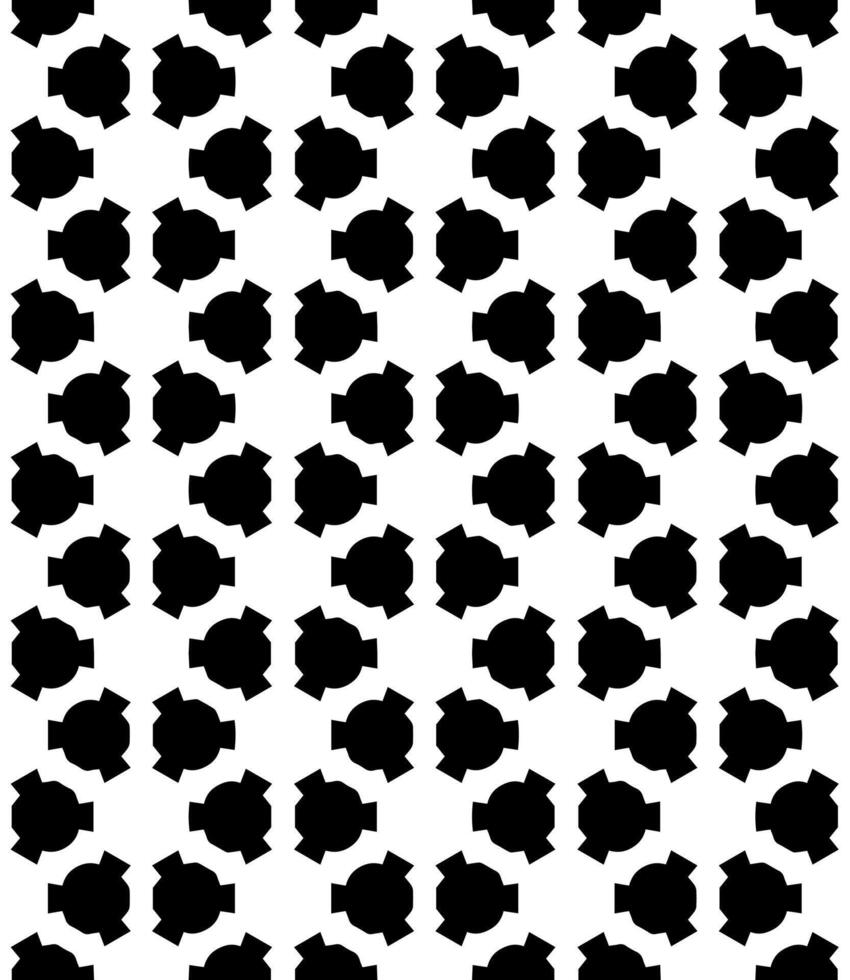 Black and white seamless abstract pattern. Background and backdrop. Grayscale ornamental design. vector