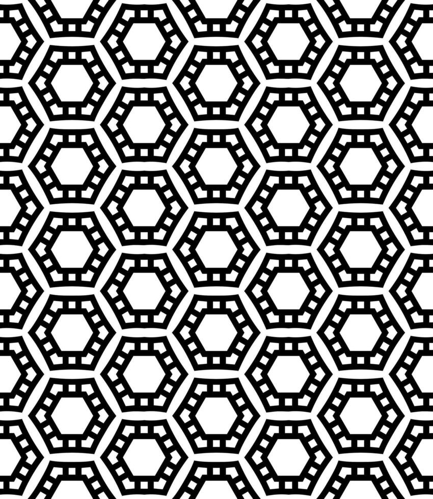 Black and white seamless abstract pattern. Background and backdrop. Grayscale ornamental design. vector