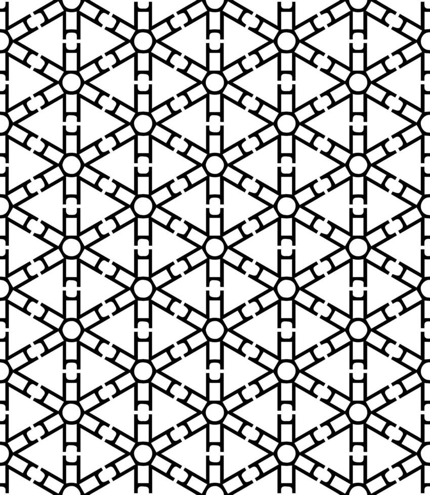 Black and white seamless abstract pattern. Background and backdrop. Grayscale ornamental design. vector